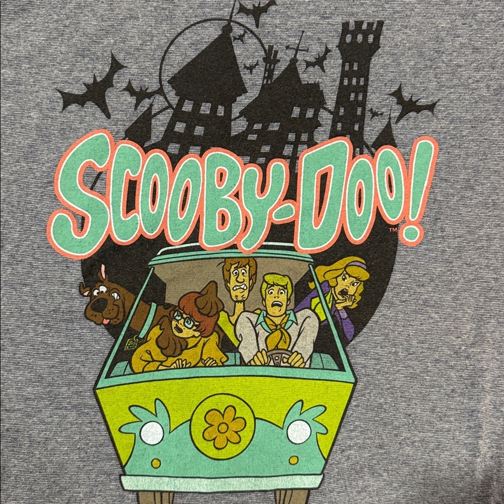 Scooby-Doo Graphic T-Shirt Gray Short Sleeve Size L Unisex - Picture 2 of 4